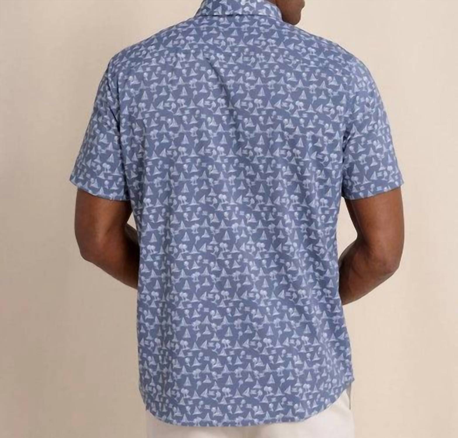 Southern Tide - Sail Away brrr°® Intercoastal Short Sleeve Sport Shirt