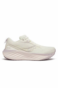 SAUCONY Women's Triumph 22 Running Shoe in vanilla - women's shoe - detail view