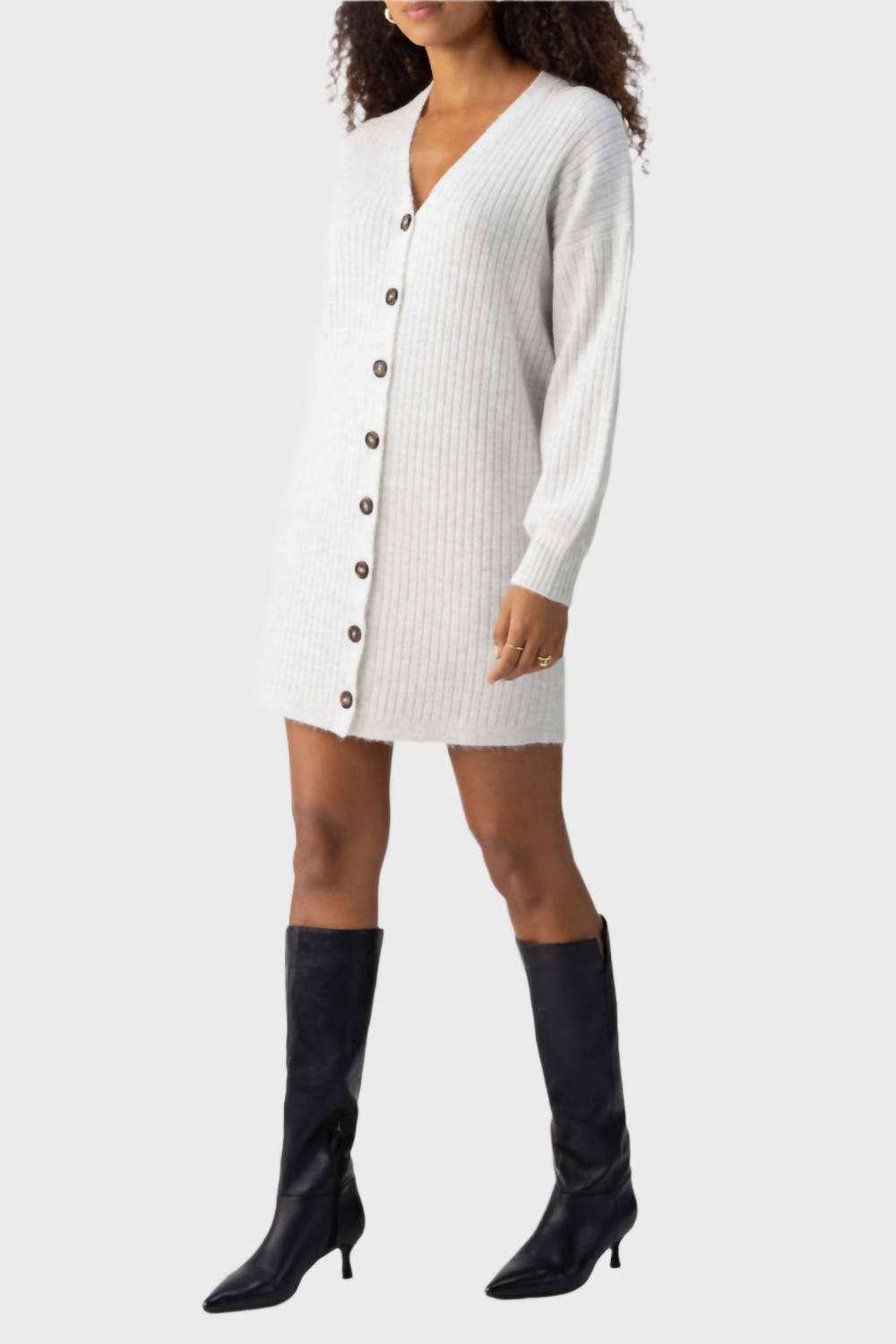 Sanctuary - Button Front Sweater Dress
