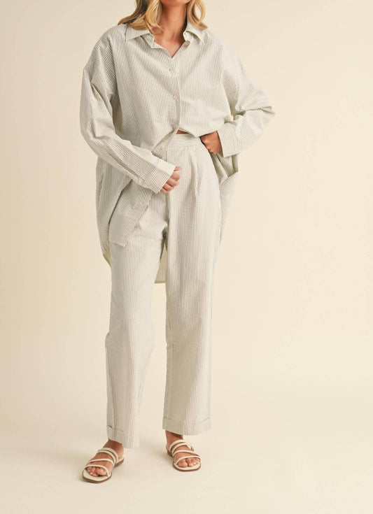 Klesis - Ali Long Oversized Shirt & Pants Set