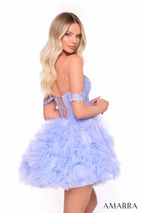 Amarra - Short Ruffle Corset Dress