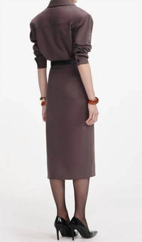 Self-Portrait - Cotton Belted Midi Dress