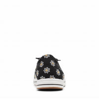Clarks Women's Cloudsteppers Breeze Ave Lace Up Sneaker in black canvas - women's sneaker - view 6