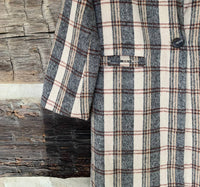 SAGE THE LABEL Orchard Plaid Long Coat in beige - women's jacket - view 5