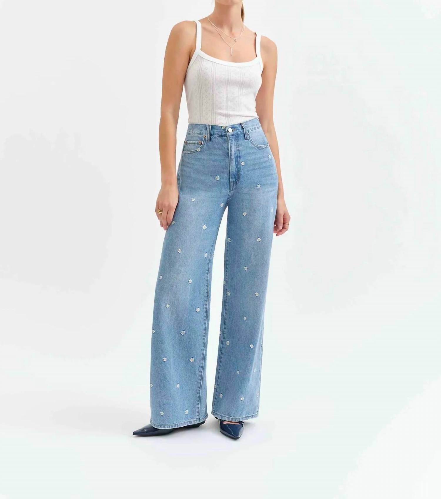 Daze - Far Out High Rise Wide Leg Jean