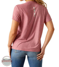 ARIAT Women's Laguna Logo Top in pink - women's t-shirt - detail view