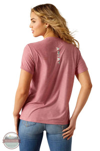 ARIAT Women's Laguna Logo Top in pink - women's t-shirt - alternate view