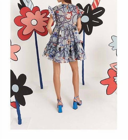 Celia B - Egeo Floral Graphic Mini Dress