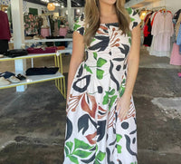 Aylaya - Botanical Midi Dress