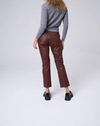 sneak peek Slim Straight Coated Jeans in berry - women's jeans - view 4