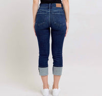 Judy Blue - High Waist Double Band Capri Jeans