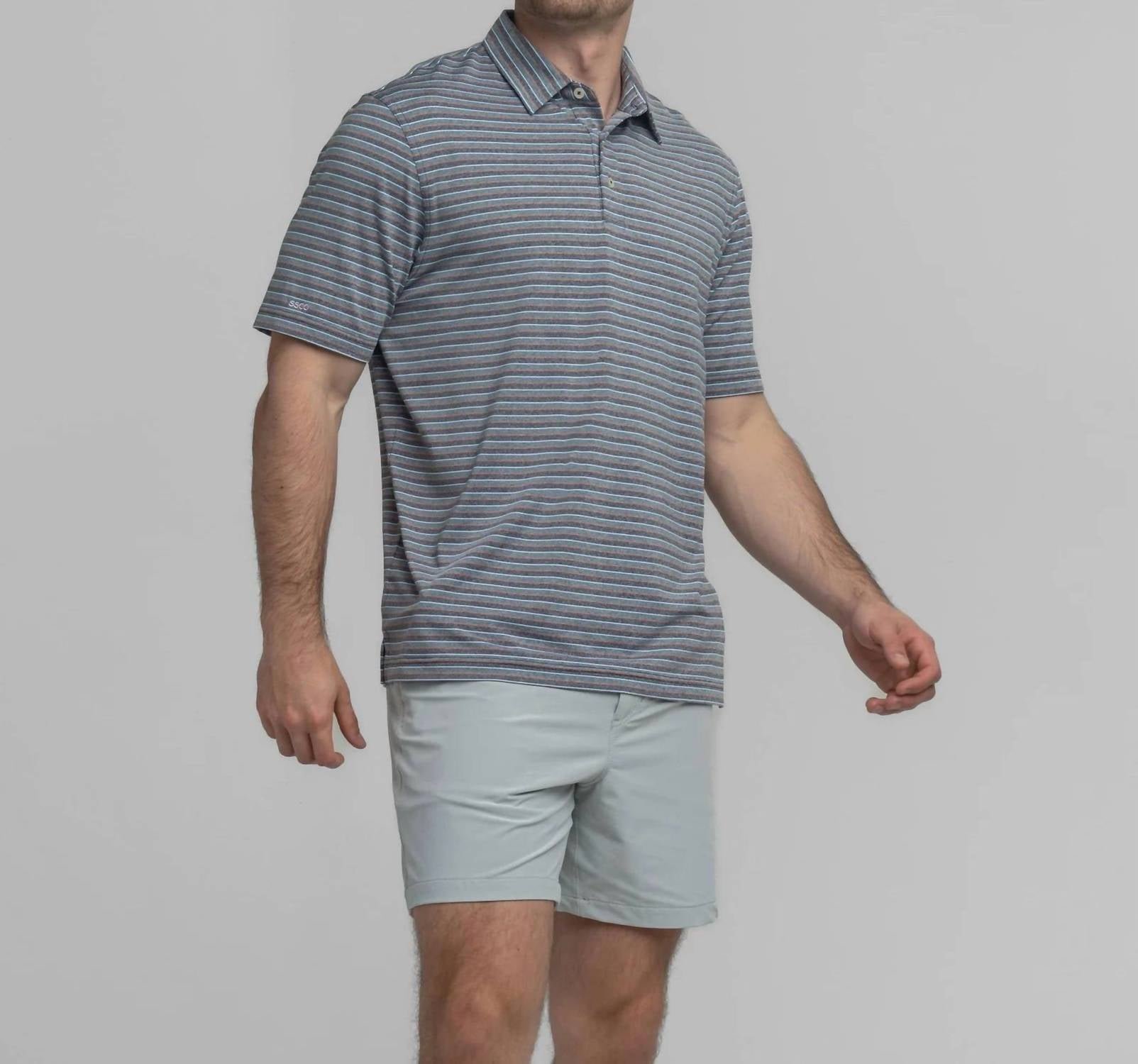 Southern Shirt Company - Cahaba Heather Stripe Polo