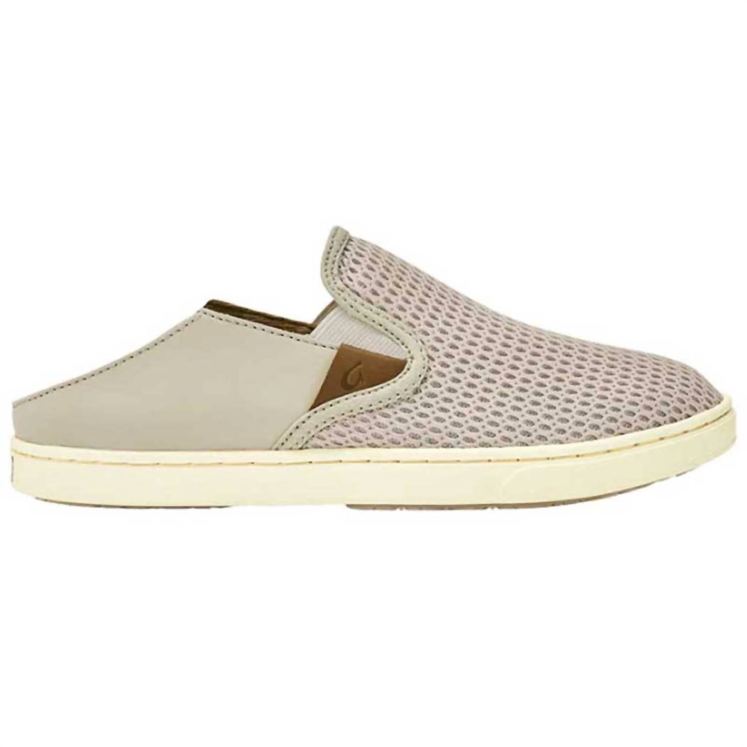 OluKai Women’s Pehuea Breathable Slip On Shoes in tapa tapa - women's sneaker - detail view