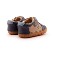 OLDSOLES Kid's 4094 Badge Pave Casual Shoes in taupe navy indigo - kids' sneaker - alternate view