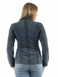 Scully - Embroidered Cotton Blazer