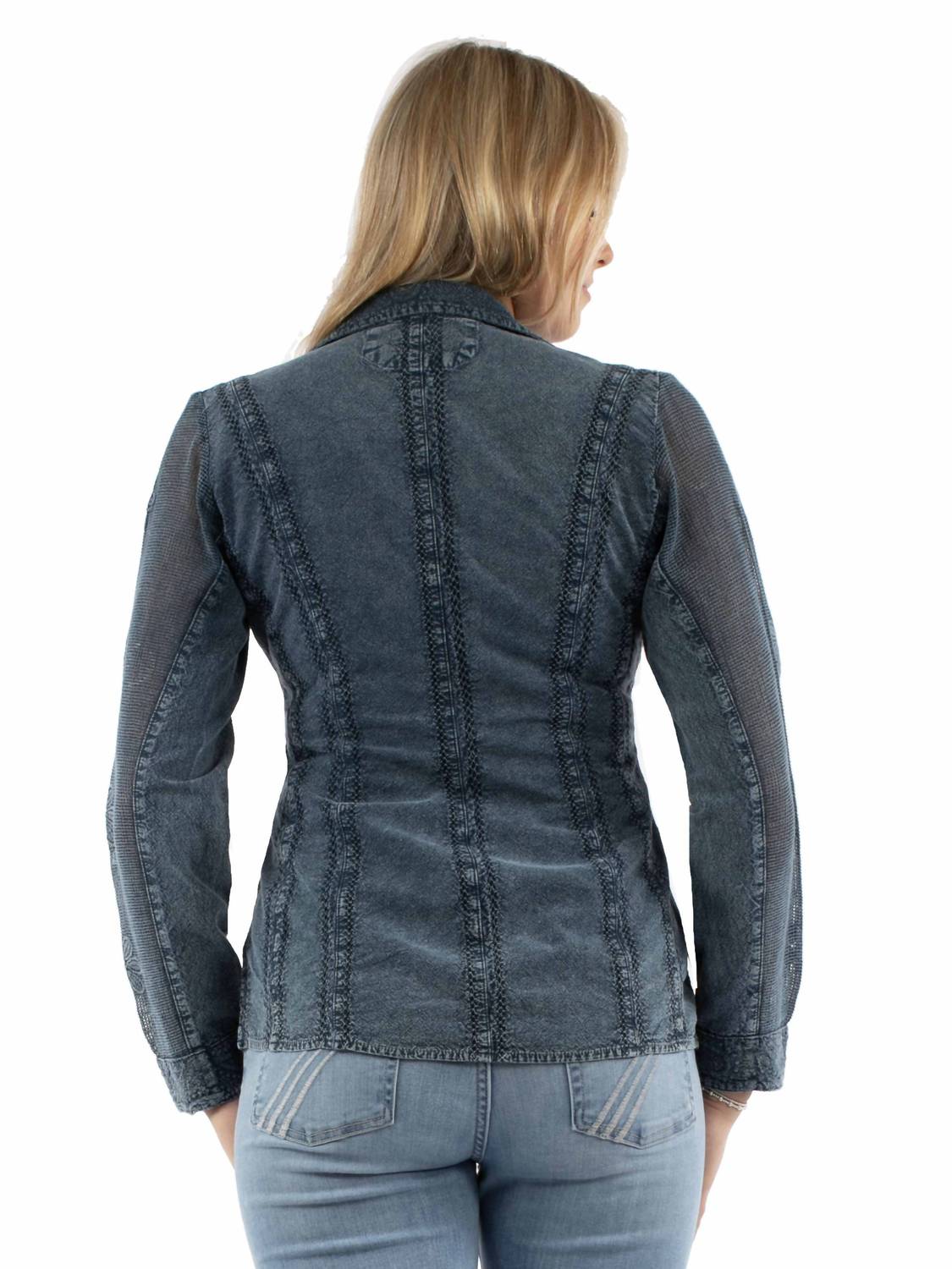 Scully - Embroidered Cotton Blazer