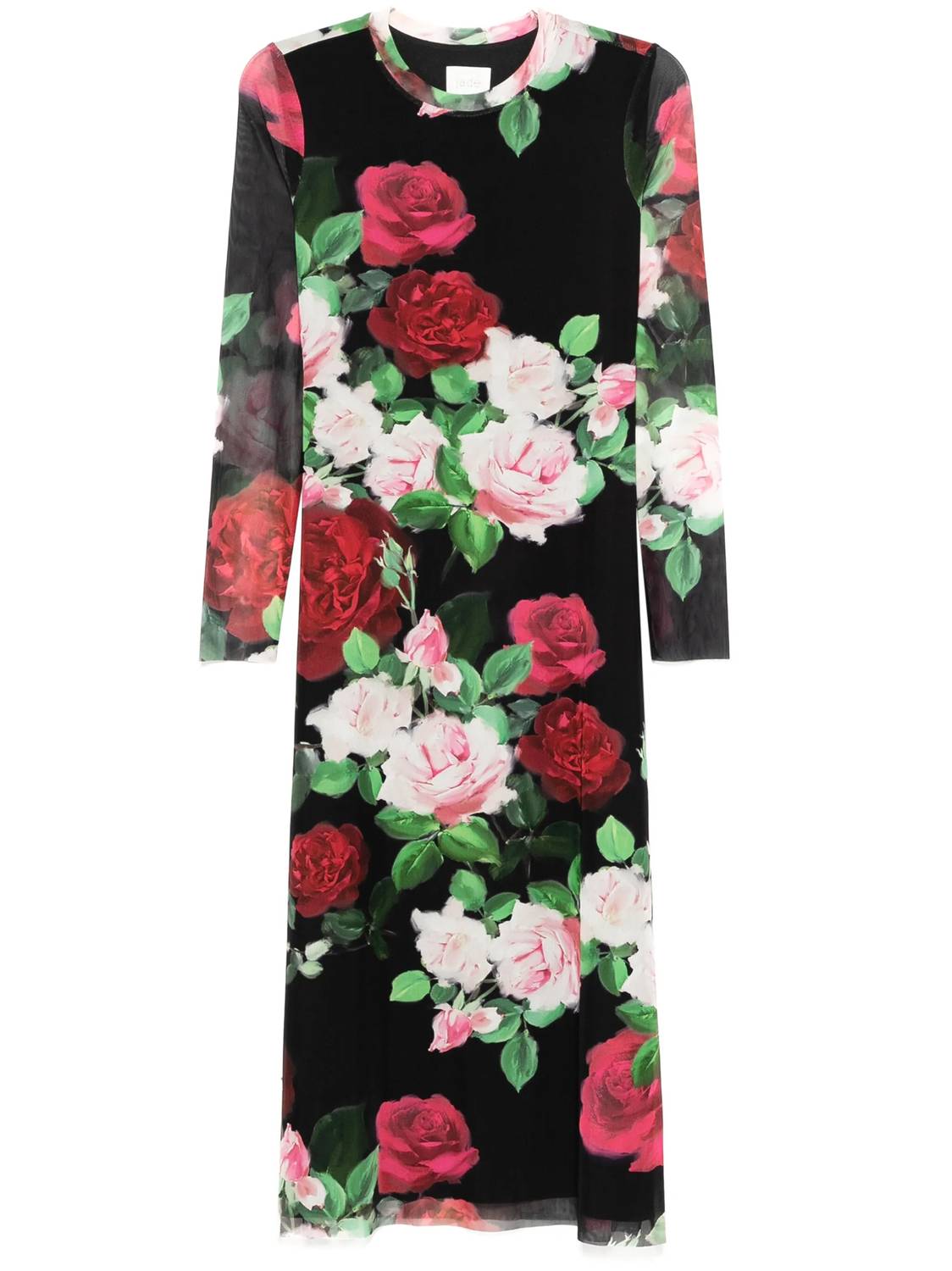 Johnny Was Lolia Mesh Midi Dress in maria rosa - women's dress - view 4