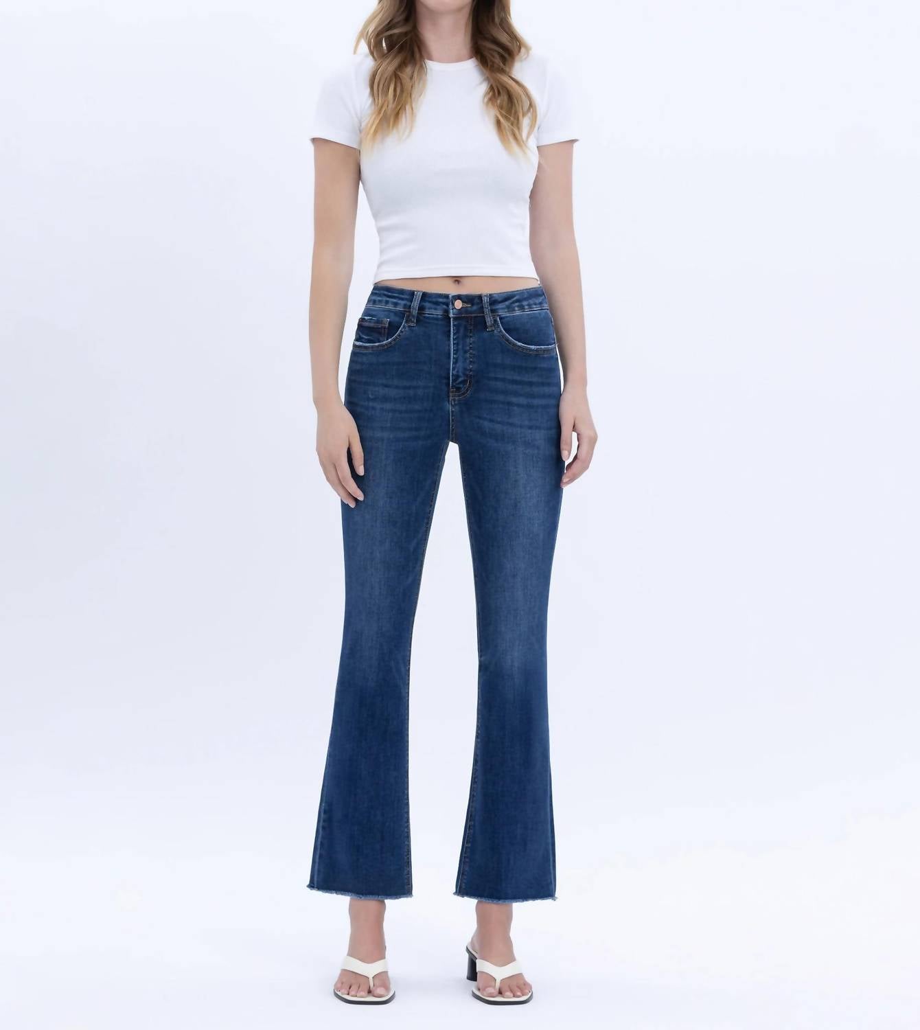 Vervet By Flying Monkey - Women's Rhae Lovervet Tummy Control Kick Flare Jeans