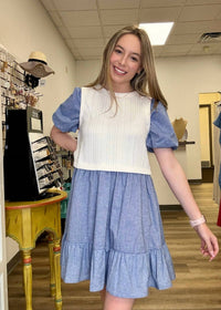 Voy - Short Sleeve Denim Dress