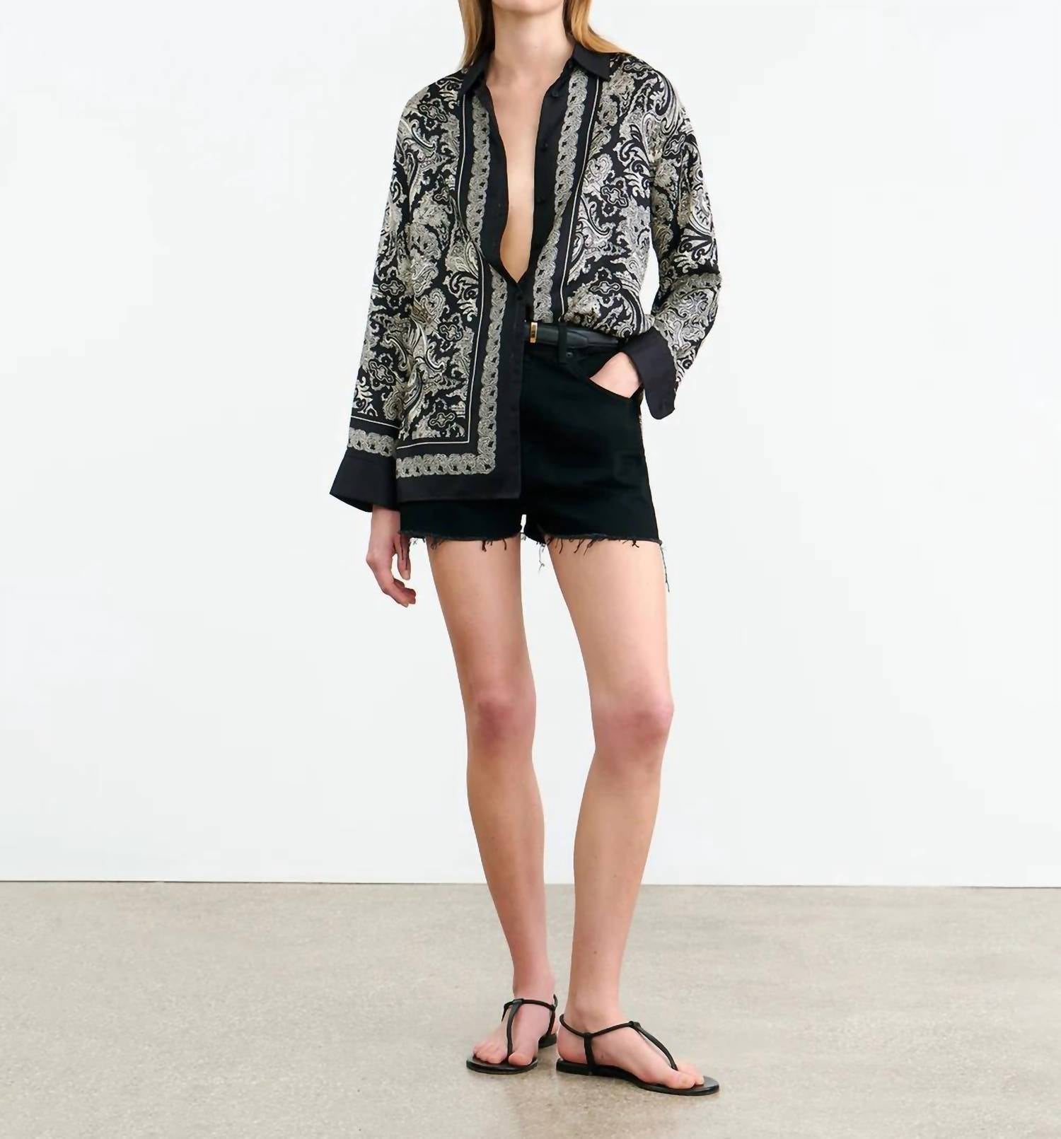 Nili Lotan - Alfie Printed Shirt