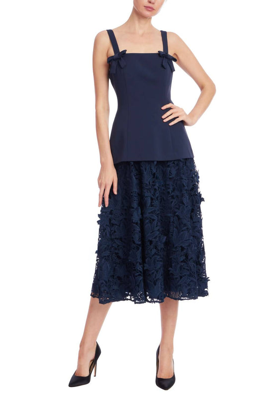 Badgley Mischka - Combo Midi Dress