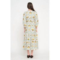 Meet Me In Santorini - Delight 3/4 Sleeve Maxi Dress