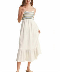 Wishlist - Striped Crochet Midi Dress