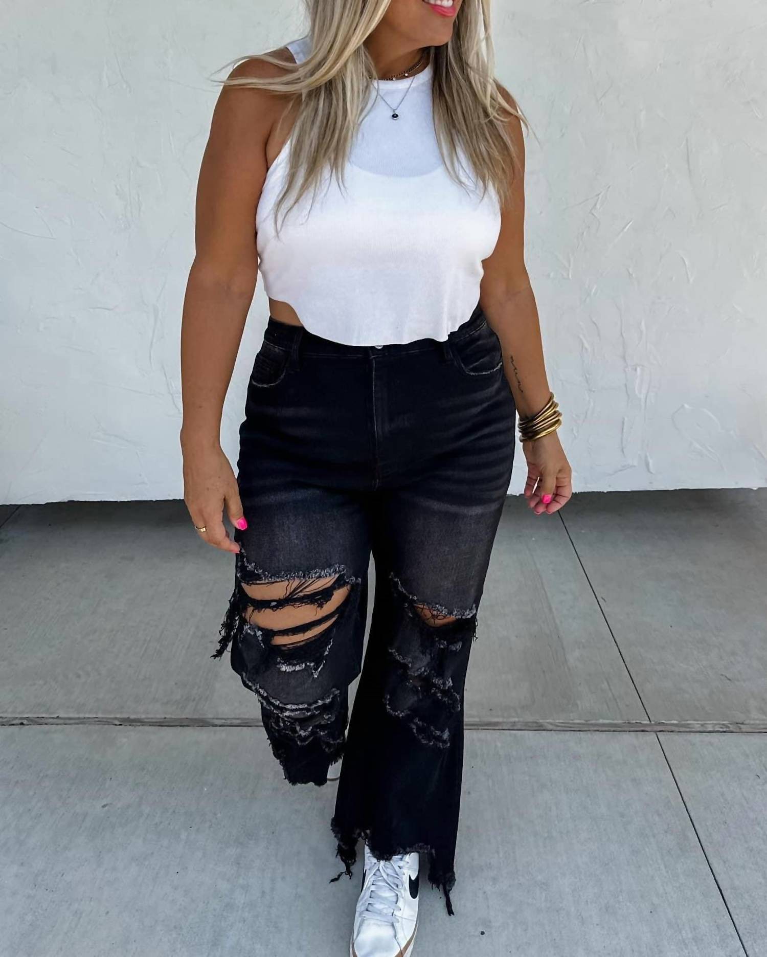 Blakely - Urban Distressed Crop Jeans