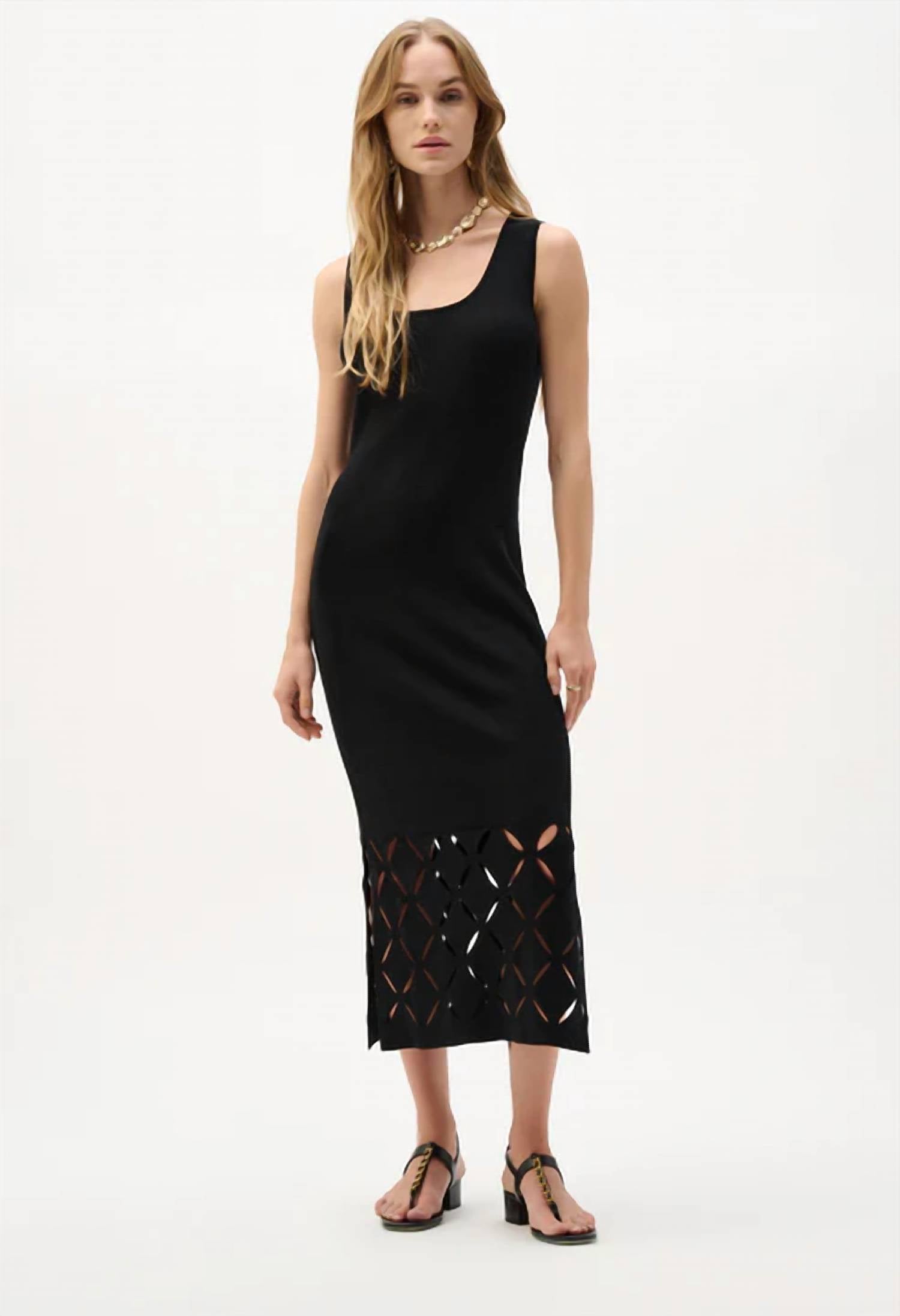 Joseph Ribkoff - Cut-out Sheath Midi Dress