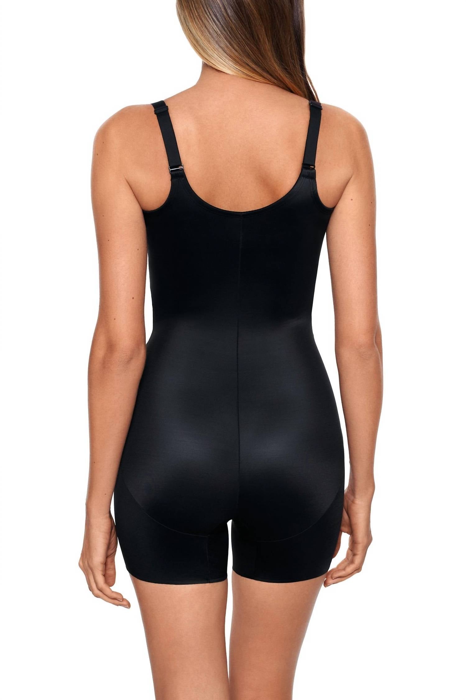 Miraclesuit Instant Tummy Tuck Open-bust Bodysuit Shorts in black - women's shorts - detail view