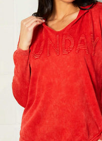 Angel Apparel - "sunday" Hoodie Pullover Top