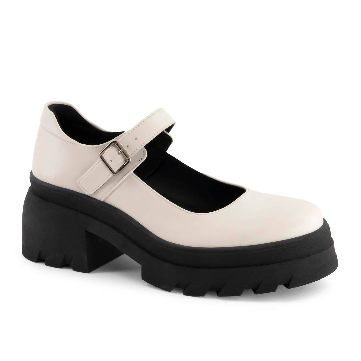Andrea Women's Mary Jane Platform Pump in bone - women's shoe