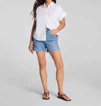 Spanx - Authentic Raw Hem Jean Shorts