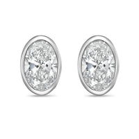 Diana M Jewels - Women's Oval Lab-grown Diamond Stud Earrings (10.00 Tcw) - Bold