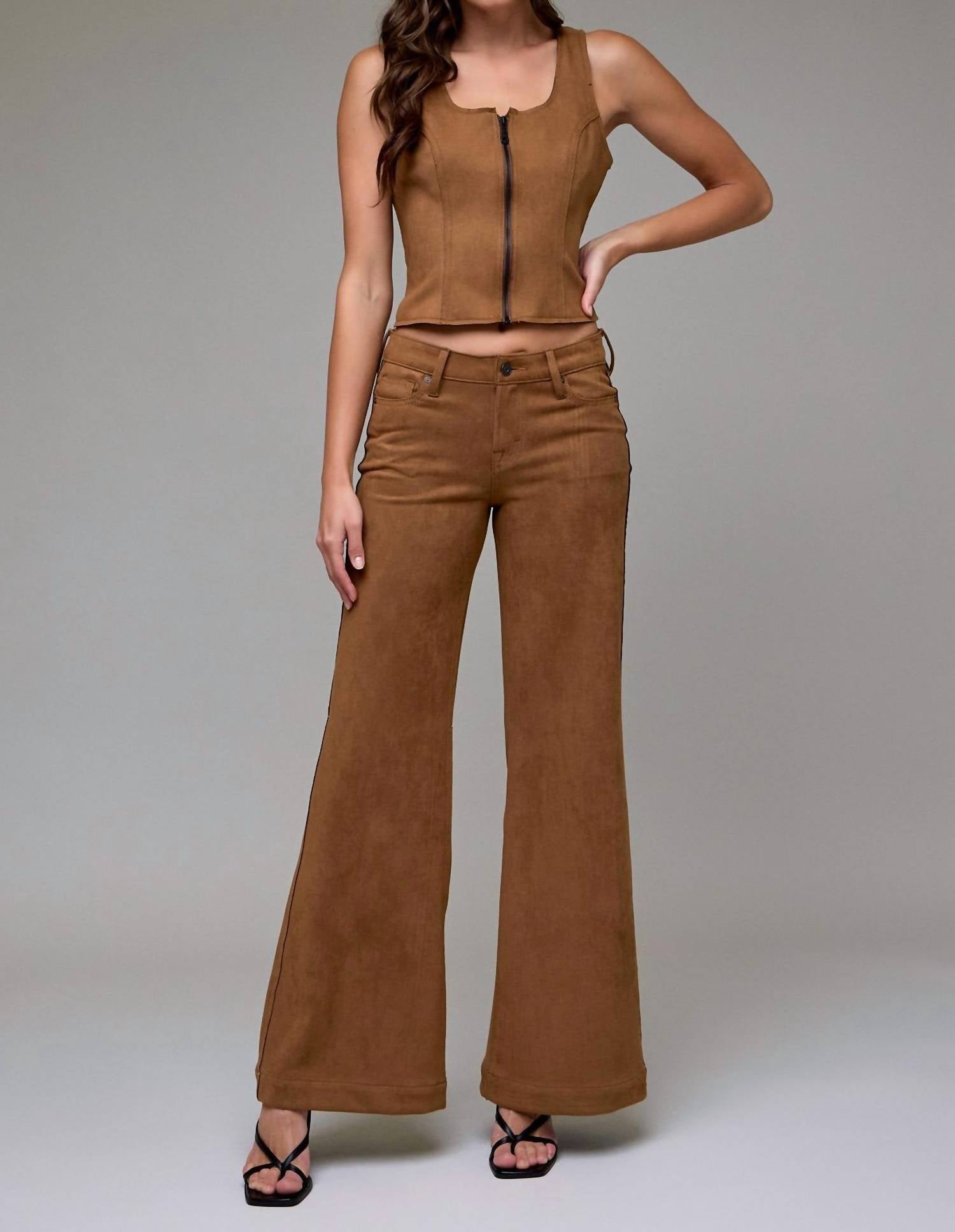 Hidden - Comfort Suede Flare Jeans