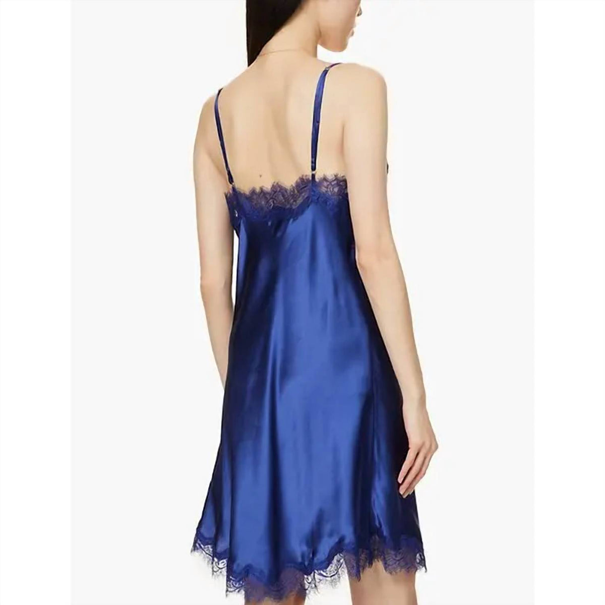 Sainted Sisters - Scarlett Lace-trim Silk-satin Chemise