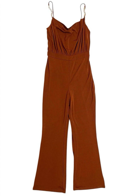 Jason Wu - Women's Emmett Cowl Neck Jumpsuit with Jewel Straps