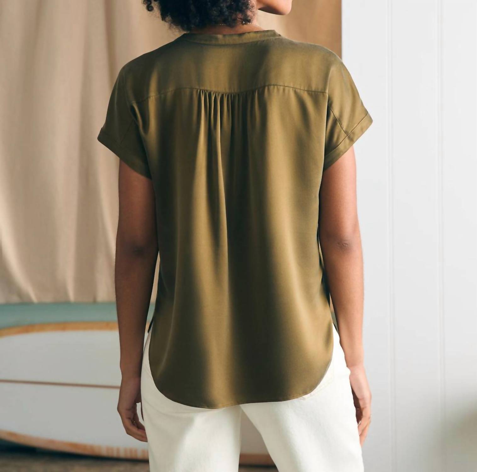 Faherty - Sandwashed Silk Desmond Top
