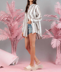 Lucca - Drew Striped Button Down Shirt