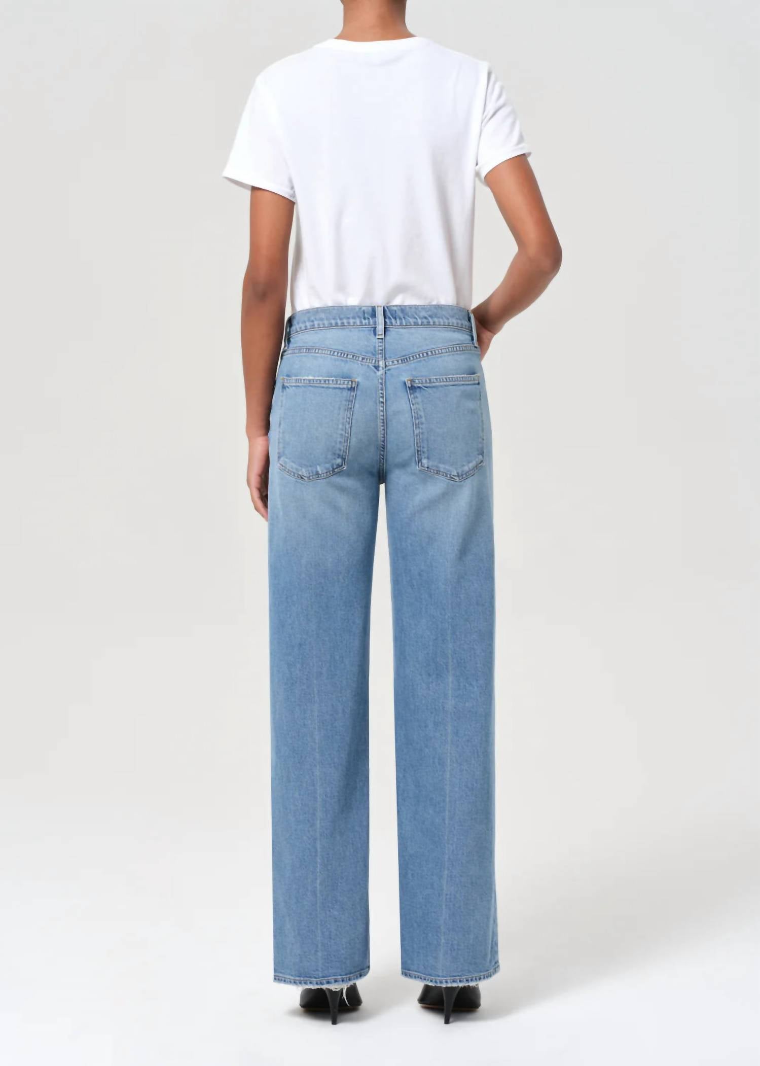 Agolde - Harper Mid Rise Straight Jeans