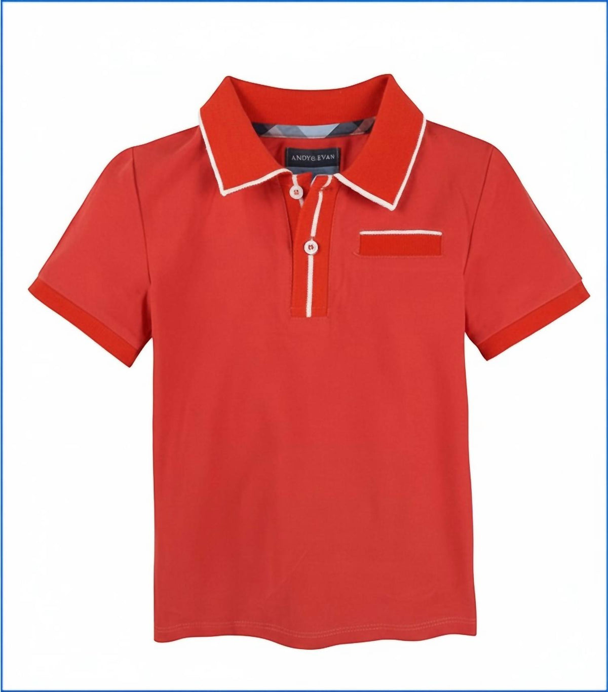 Andy & Evan - Kids Polo Tee With Ribbing