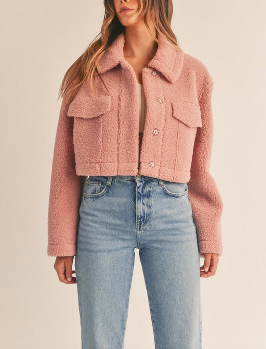 Mable - Women's Sheared Crop Jacket