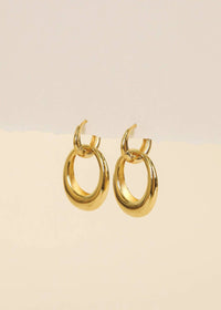 Jaxkelly - Women's Hoop Coupled Earrings