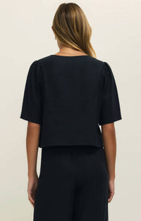 Z Supply - La Belle Linen Cropped Top