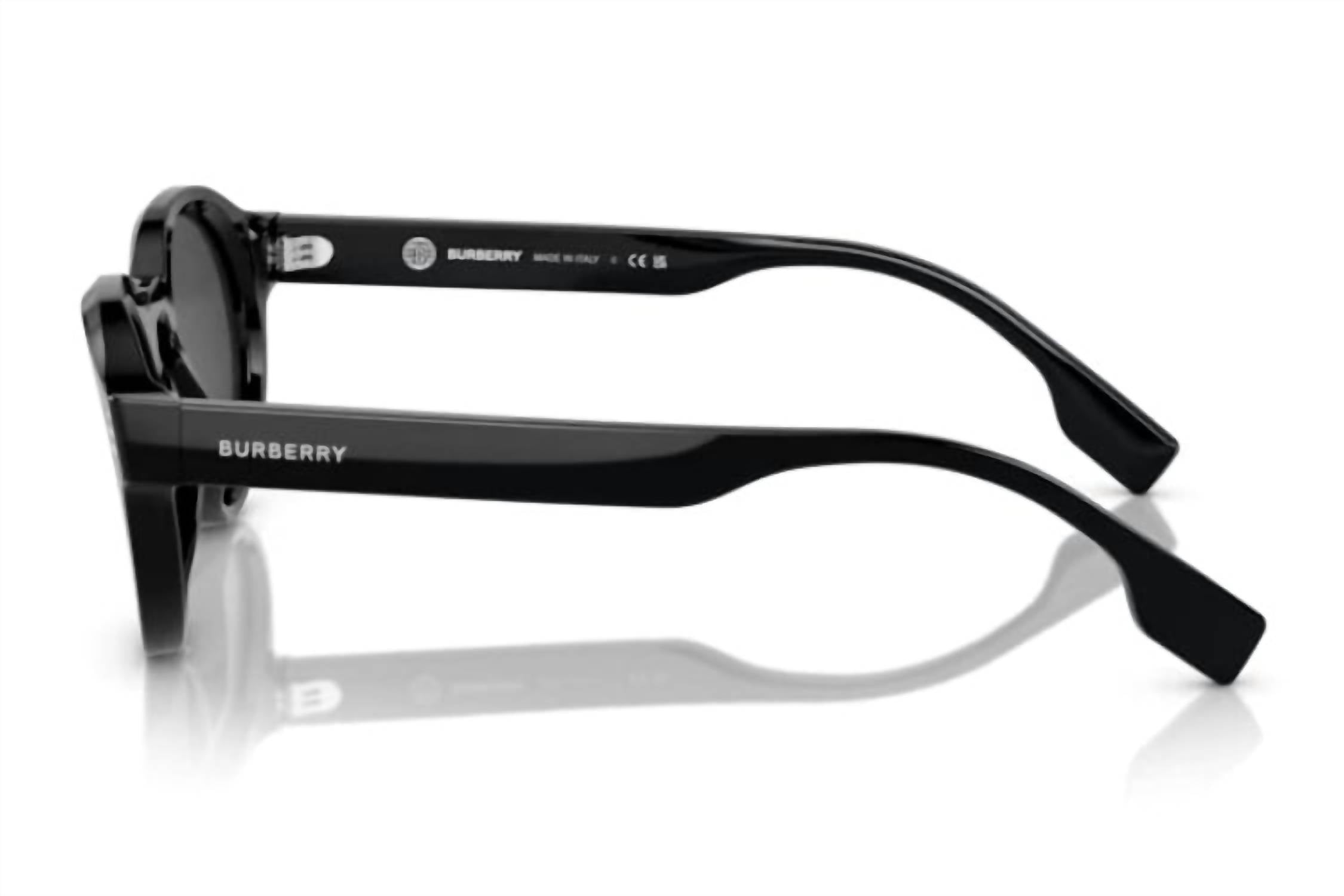 Burberry - Round Non Polarized Sunglasses - Be4404 3001 - 87