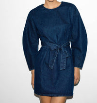 French Connection - Leighton Denim Banana Sleeve Mini Dress
