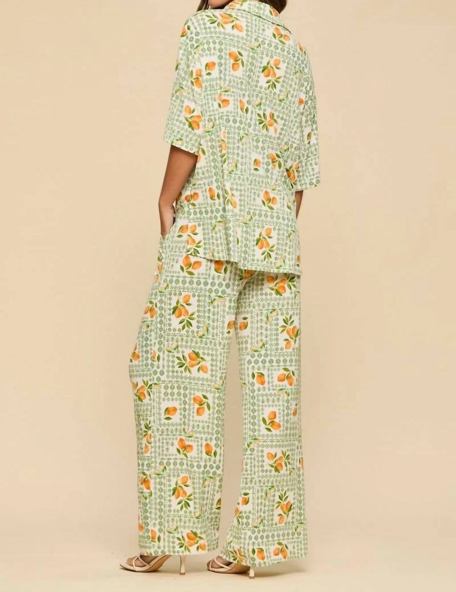 Dear Scarlett - Ocean Tide Fruit Bottom Trouser