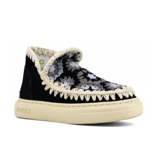 Mou - WOMEN'S BOLD ESKIMO SNEAKER WITH CROCHET UPPER