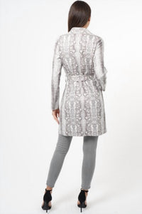 Kobe Snake Print Coat