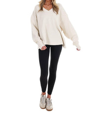 Hyfve - Urban Fade Oversized V-Neck Sweatshirt